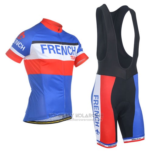 2014 Odziez Rowerowa Monton Mistrz Francese Krotkie Rekawy i Rowerowe Szelkach